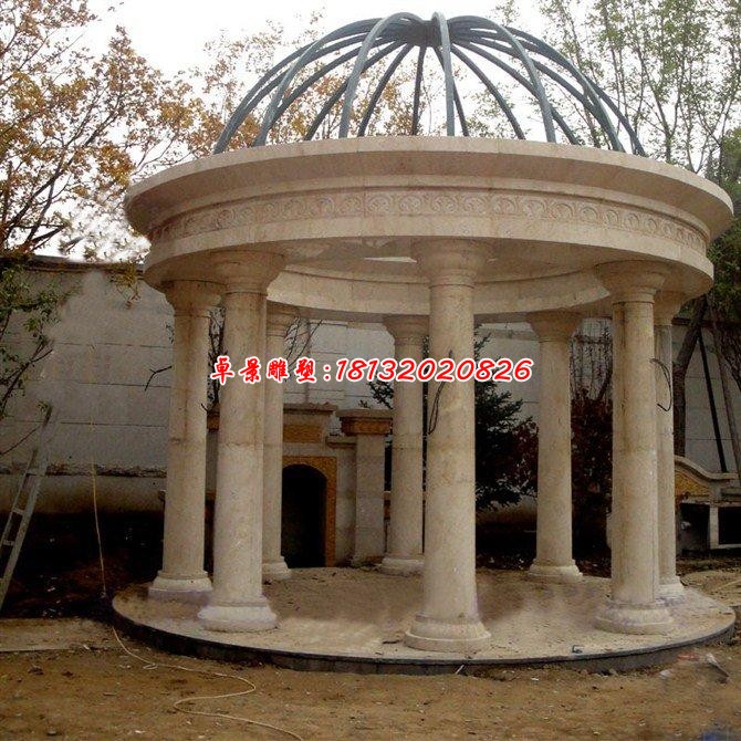 西方凉亭建筑石雕