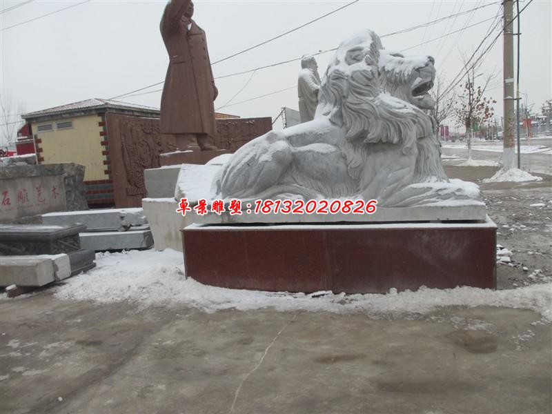 石雕公园西洋狮子