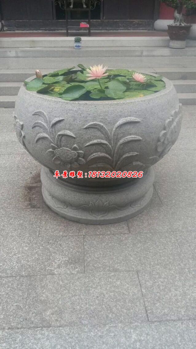 石雕广场景观花盆