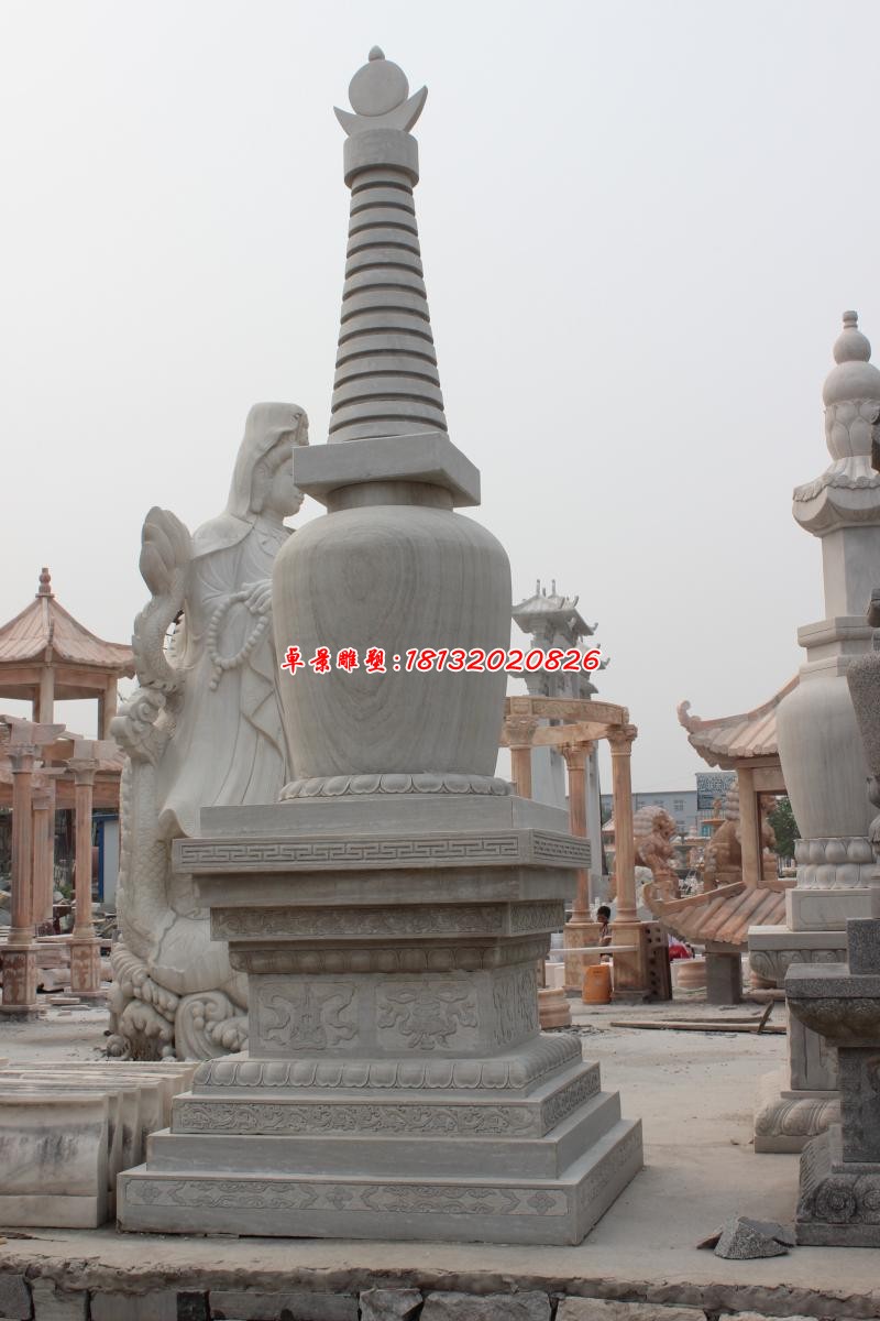 大理石寺庙景观塔 