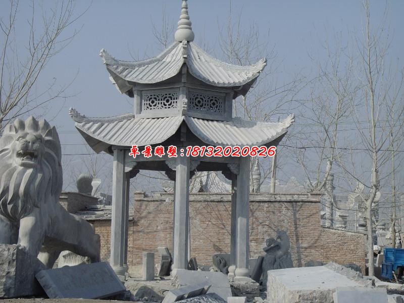 石雕景观西方凉亭