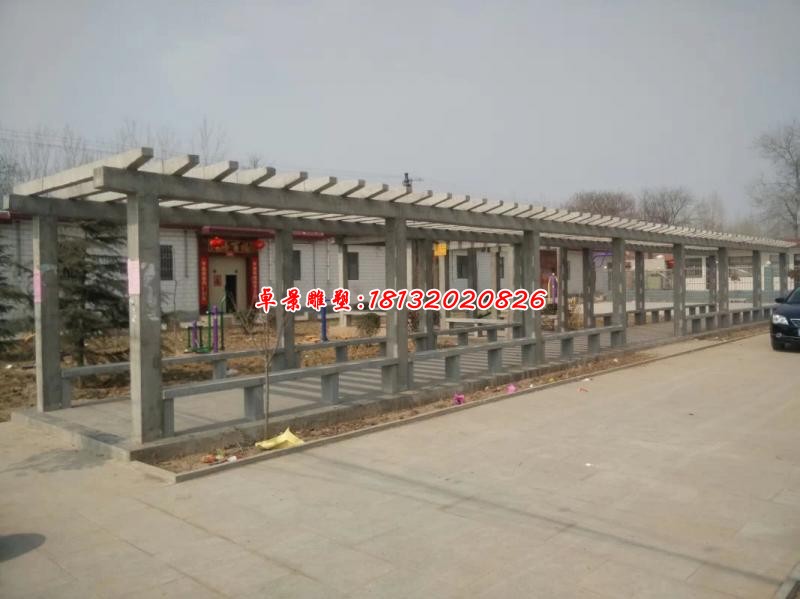 大理石长廊雕塑