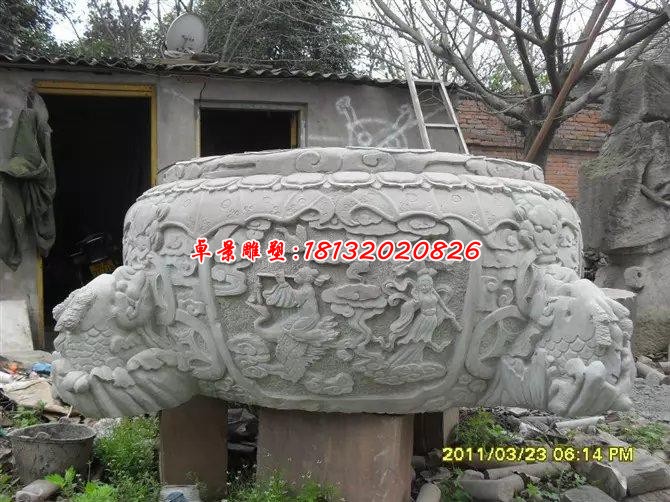 大理石仿古水缸