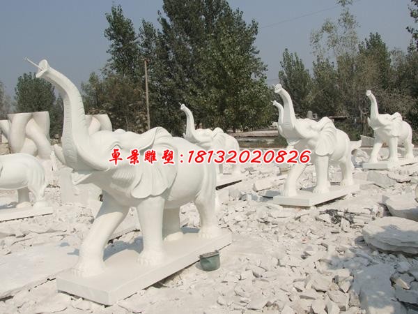 大象石雕动物