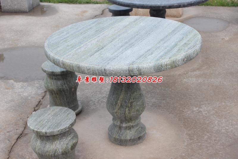 青石园林花纹石桌