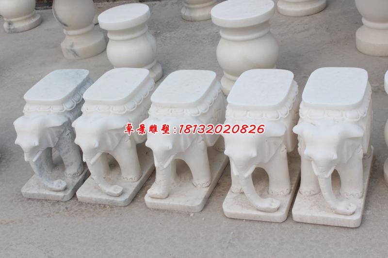 园林动物石凳小象