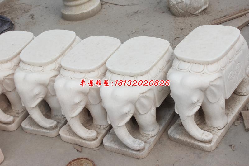公园景观石凳小象