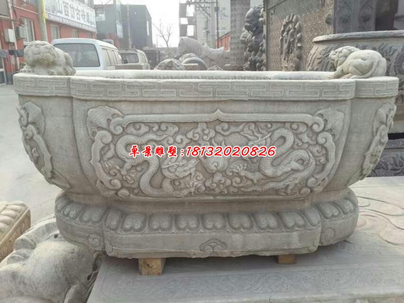 仿古浮雕景观花盆