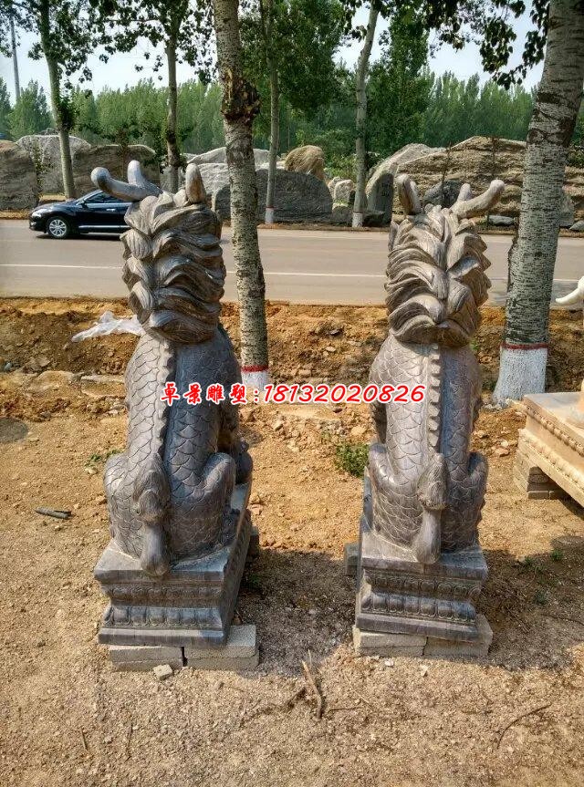 石雕古代神兽麒麟