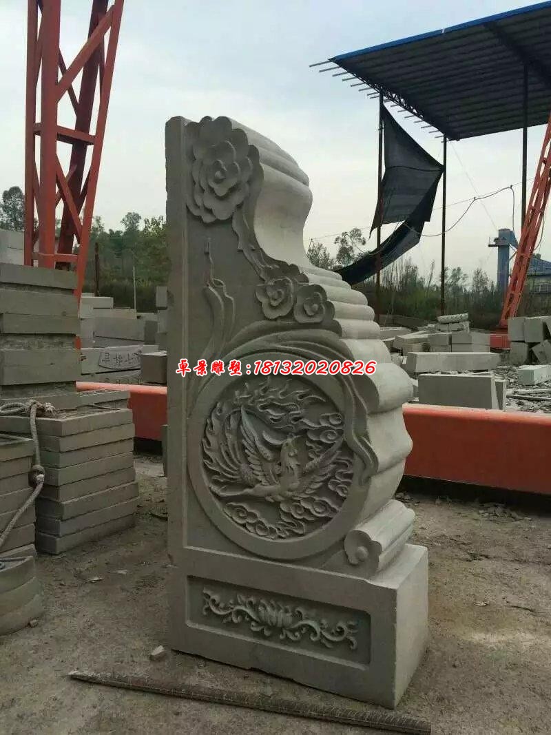 石雕庭院抱鼓石门墩