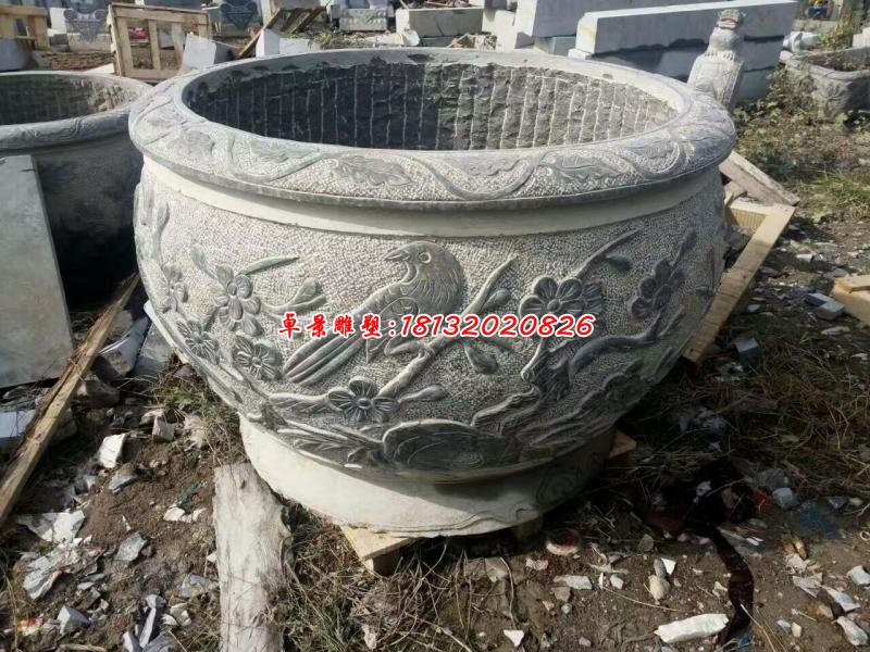石雕公园景观花盆