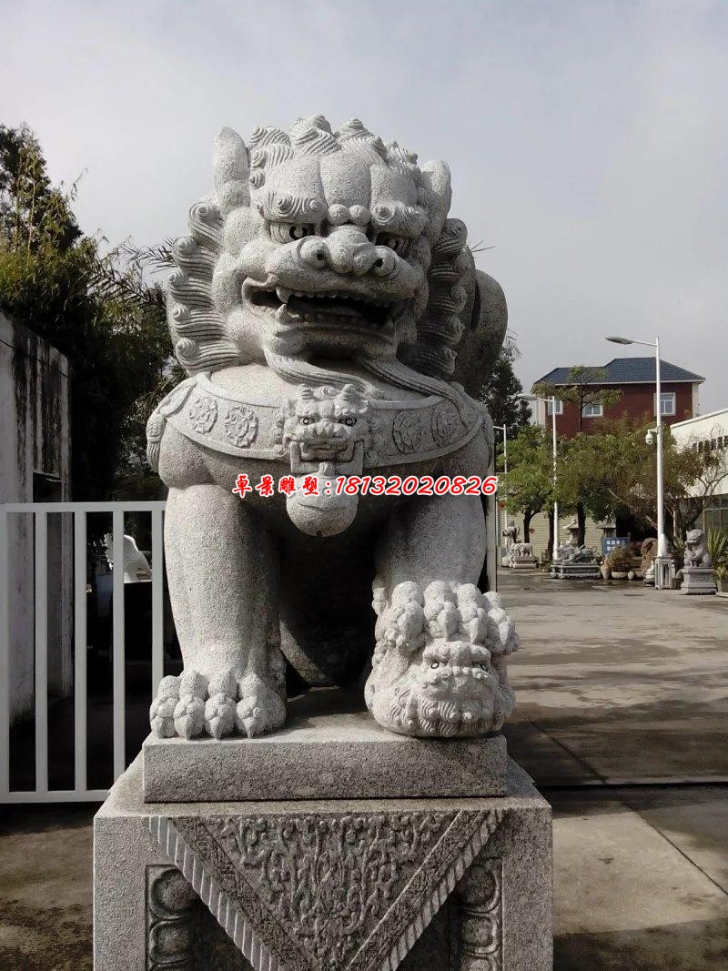 仿古石狮子雕塑