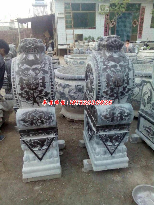 石雕创意景观抱鼓石