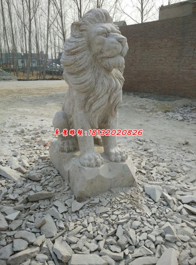 非洲狮子雕塑石雕 