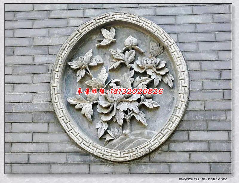 风景画石浮雕园林