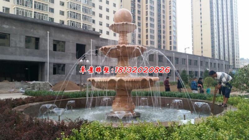 小区景观大型风水球喷泉