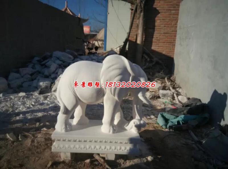 汉白玉动物大象