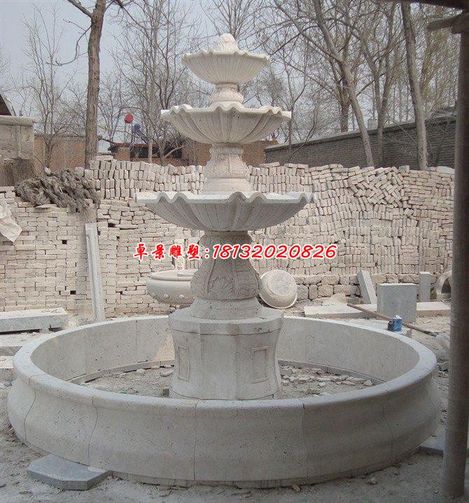 酒店景观喷泉花钵