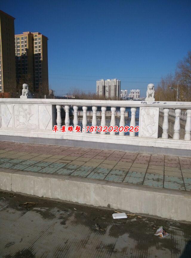 汉白玉石雕栏杆