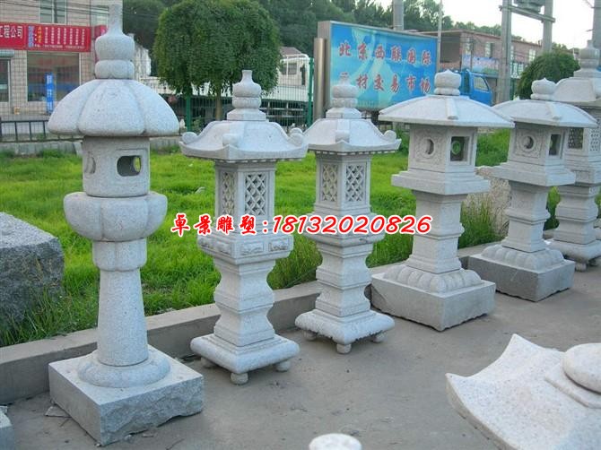 石雕小区景观石灯