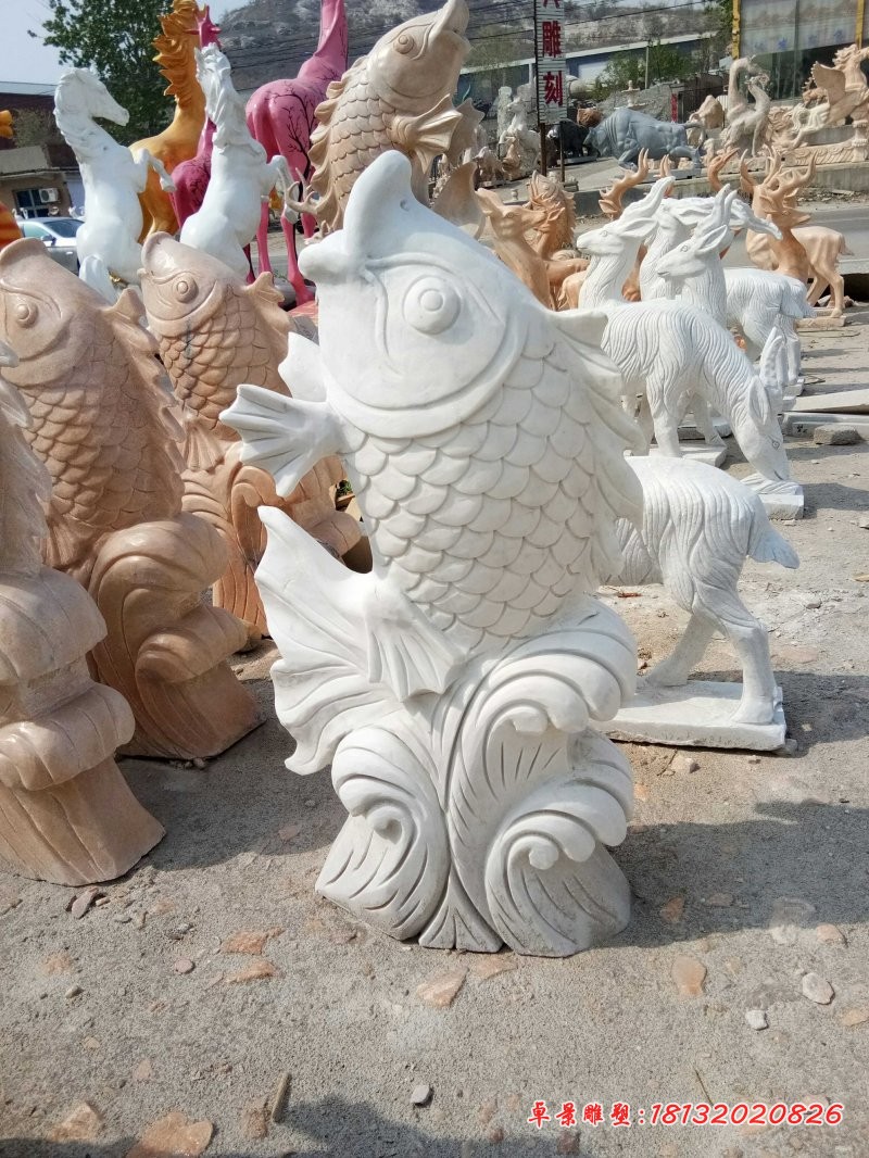 汉白玉喷水石雕