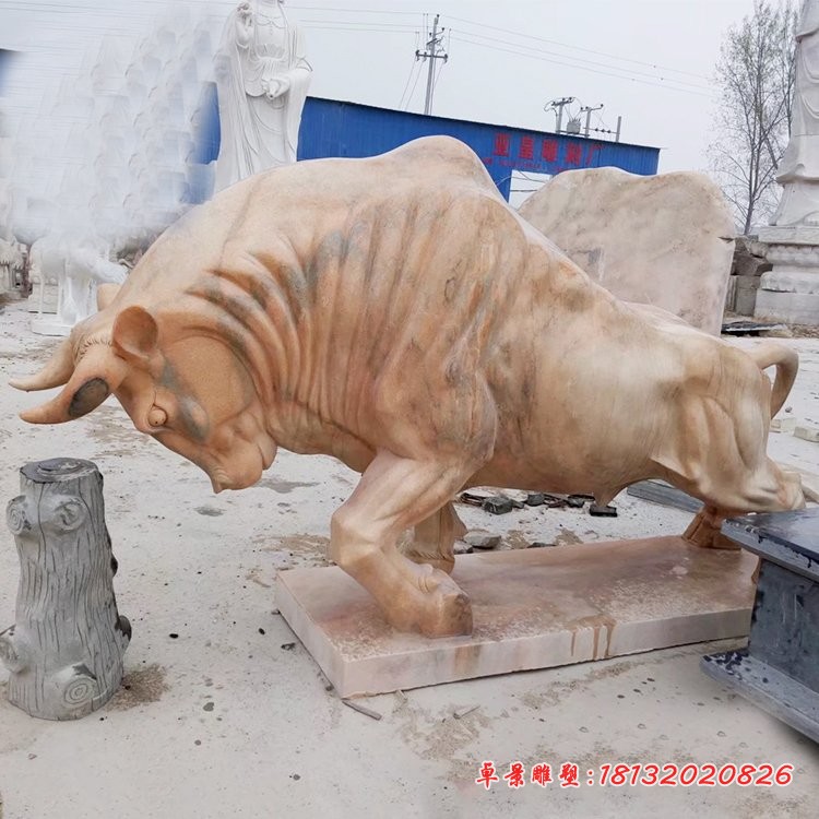 公园动物开荒牛石雕