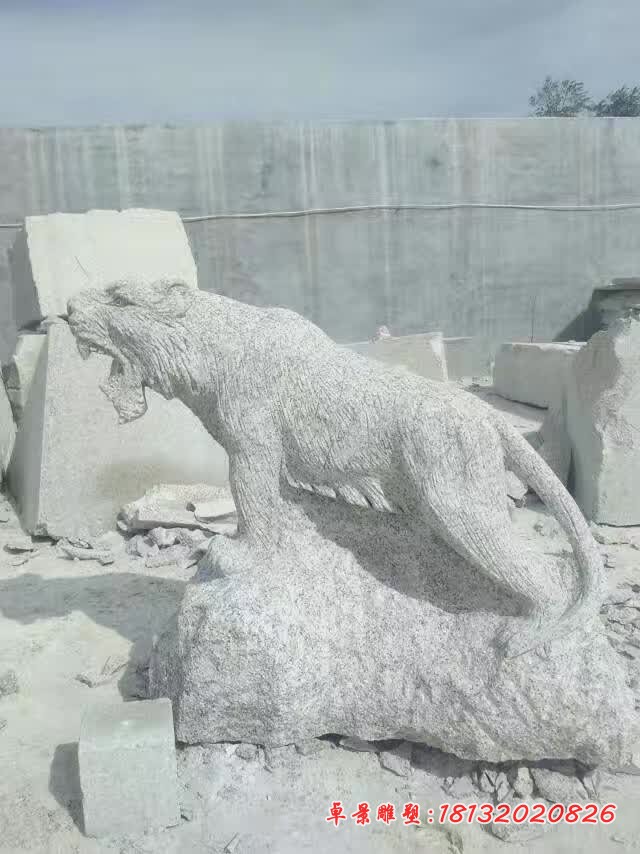 大理石十二生肖雕塑，公园动物石雕 (7)