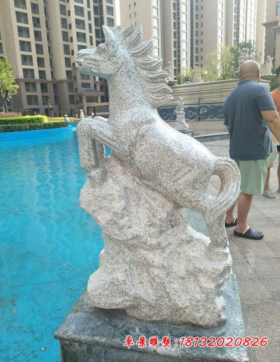 大理石十二生肖雕塑小区动物石雕