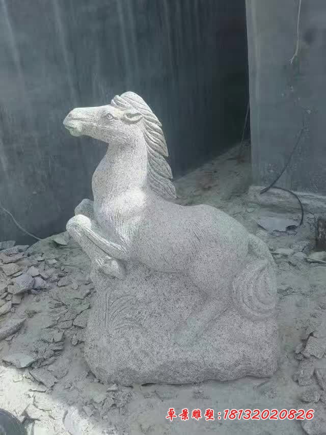 大理石十二生肖雕塑，小区动物石雕 (3)