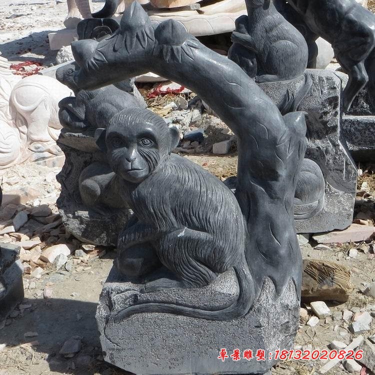 公园十二生肖石雕 青石动物雕塑