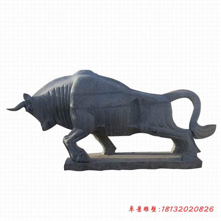 拓荒牛石雕 广场石雕牛