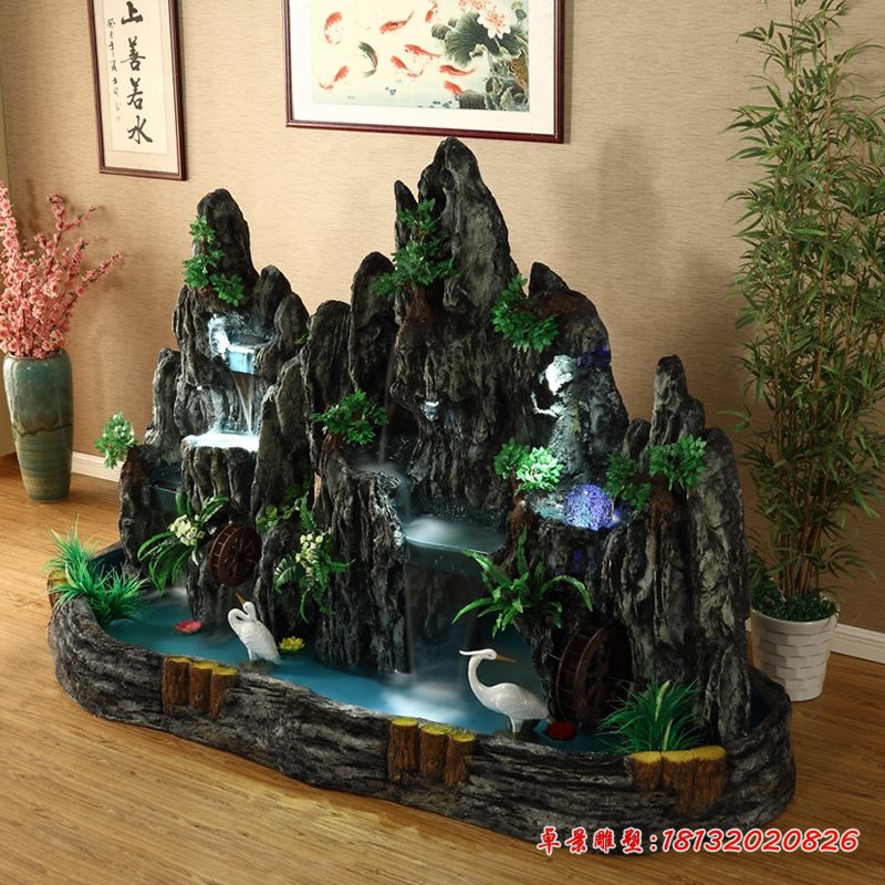 小型假山石雕，别墅石雕假山