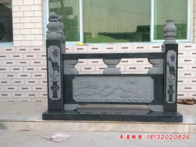 栏板石雕，青石栏板