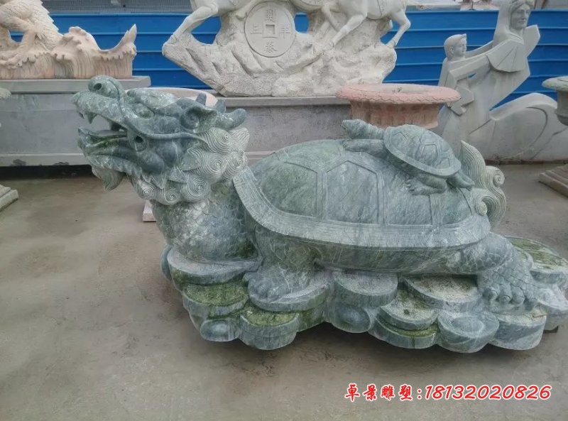 龙龟石雕，仿古龙龟雕塑