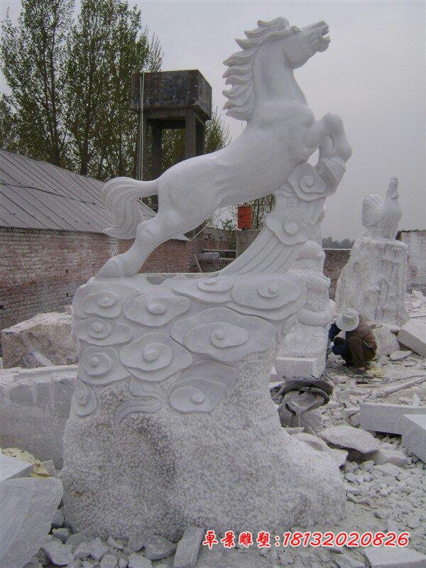 马石雕，马踏祥云石雕