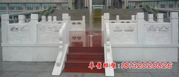 升旗台石雕，汉白玉升旗台