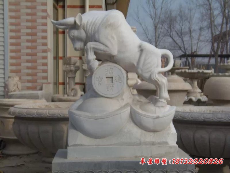 十二生肖石雕，汉白玉十二生肖雕塑 