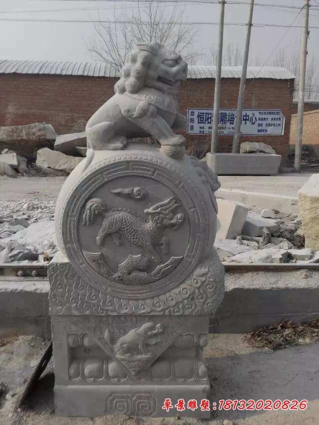 石雕抱鼓，门墩，门枕石 