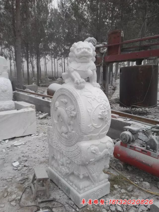 石雕抱鼓，门墩，门枕石