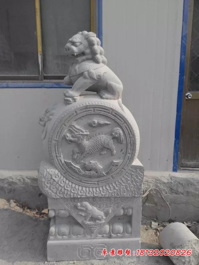 石雕抱鼓，门墩，门枕石