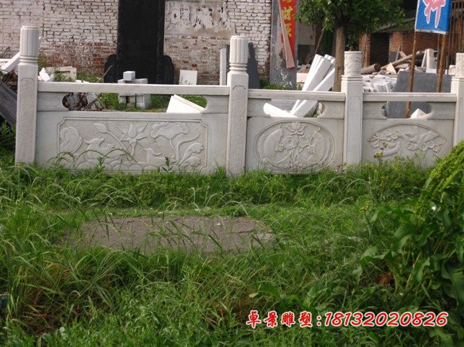 石雕栏板，大理石栏板，栏杆 