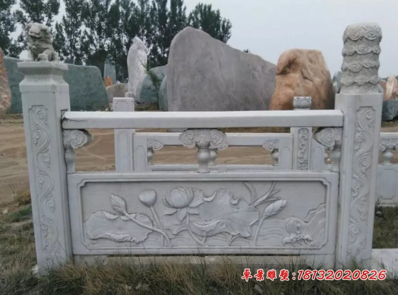 石雕栏板，大理石栏板