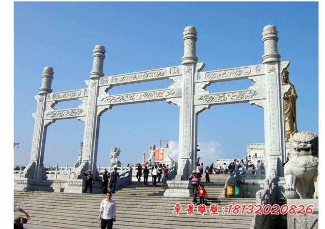 石雕牌坊，大理石牌坊雕塑