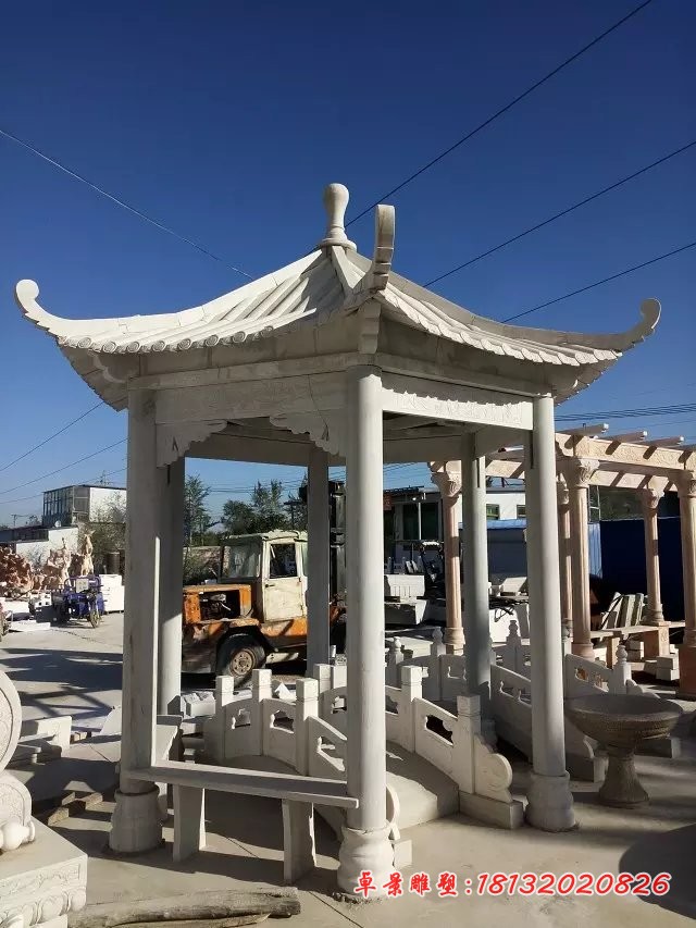 石凉亭，石雕亭子