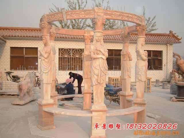 石头亭子石雕凉亭，石亭