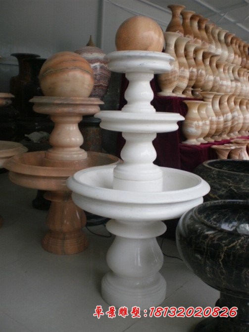 晚霞红风水球，小型室内风水球石雕 