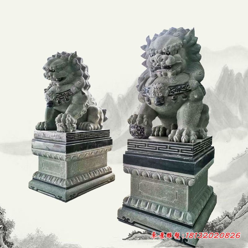 大理石雕刻石狮子