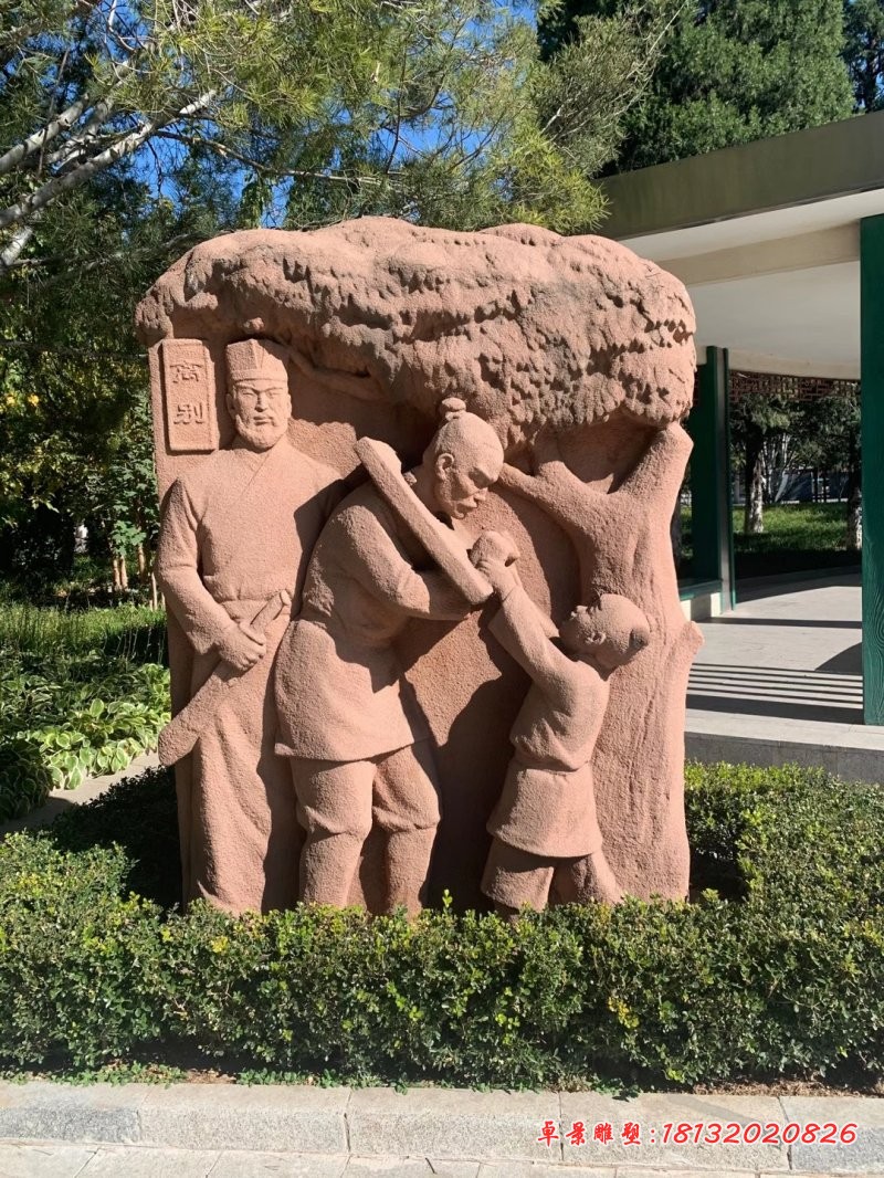 大理石离别人物石雕