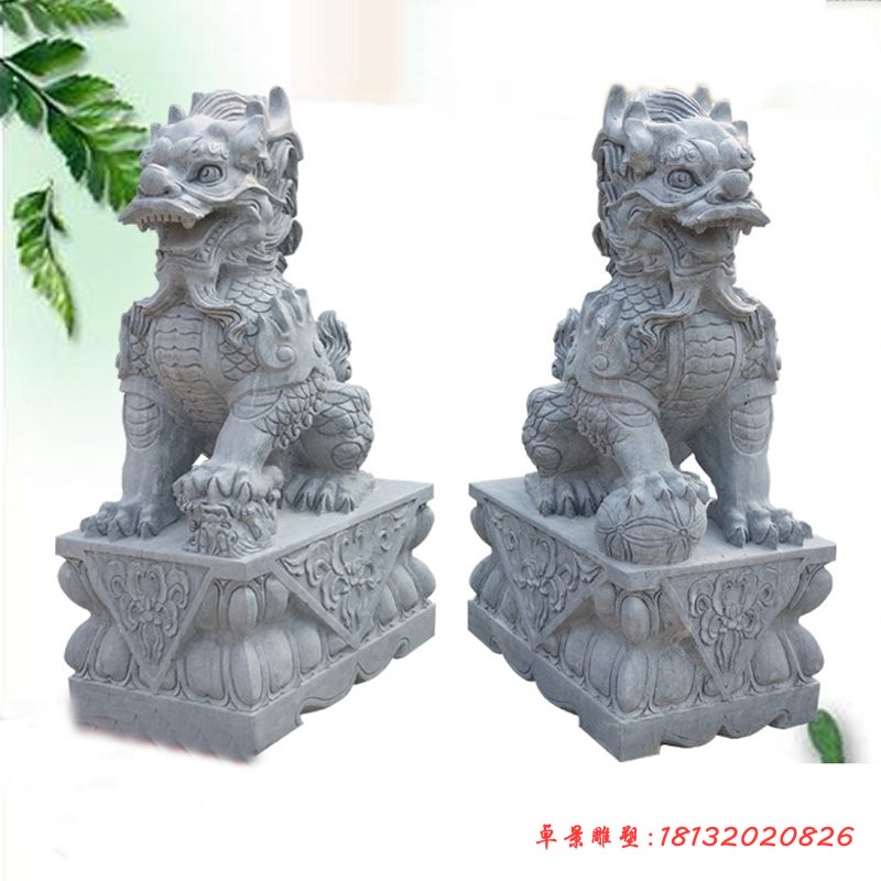 大理石麒麟石雕