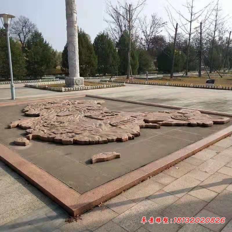 地图石浮雕 